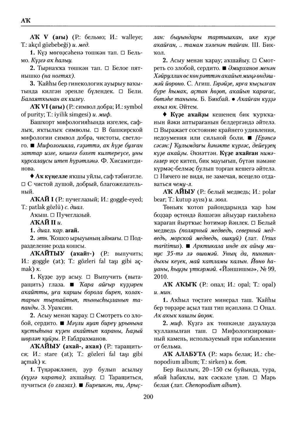 Башҡорт теленең академик һүҙлеге. Том I