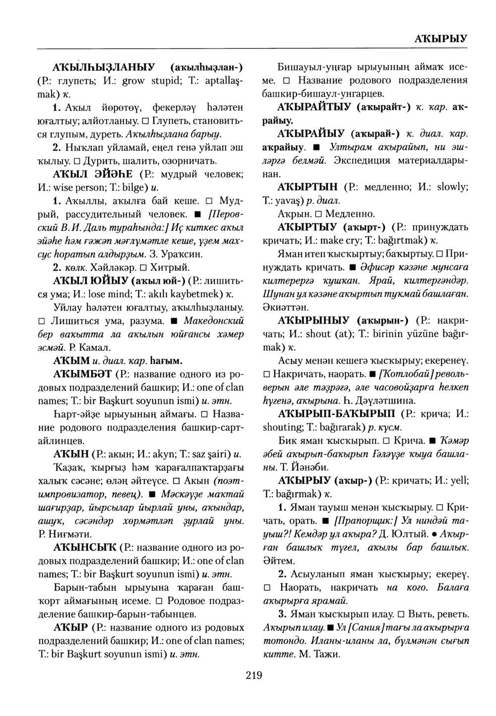 Башҡорт теленең академик һүҙлеге. Том I