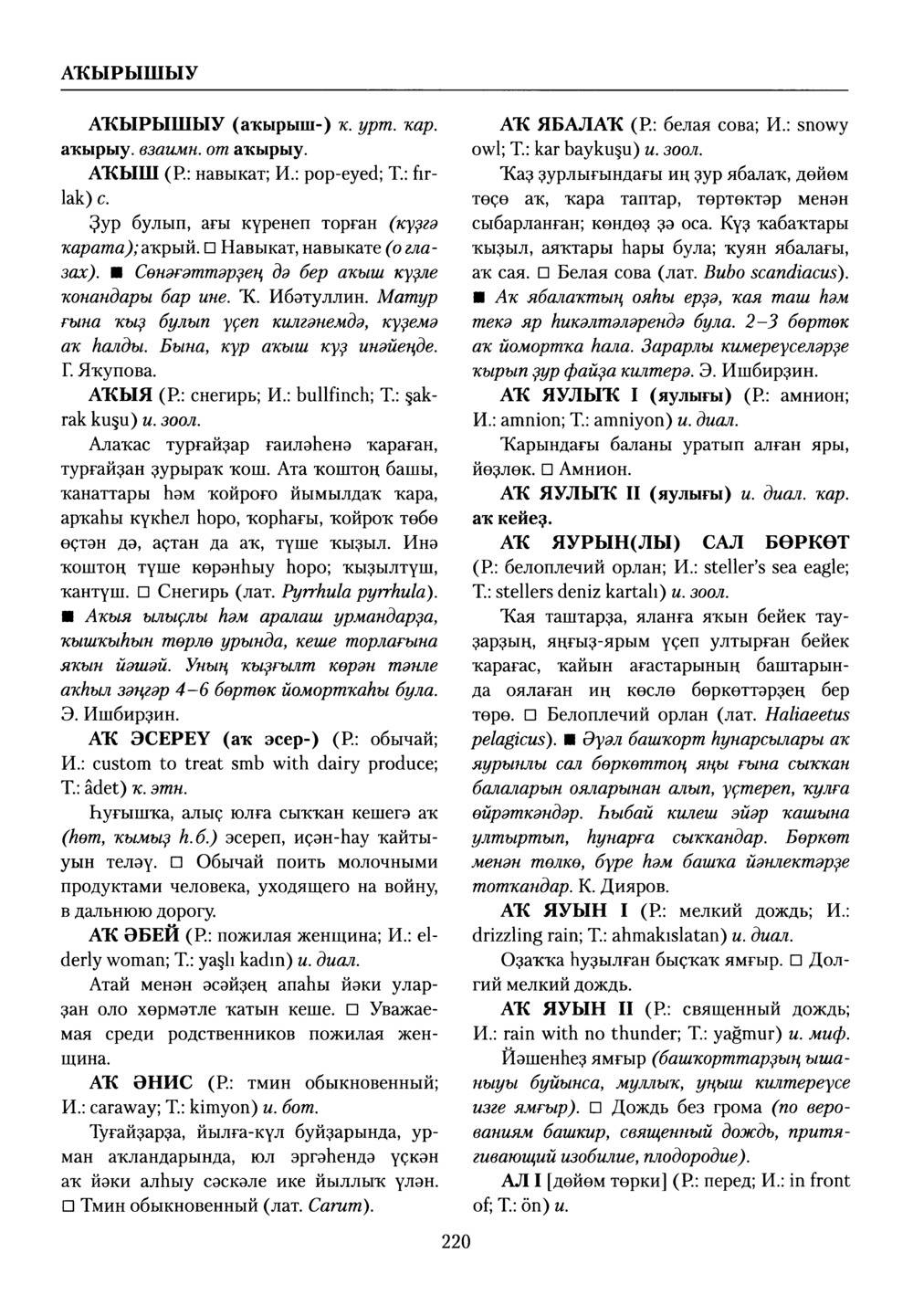 Башҡорт теленең академик һүҙлеге. Том I