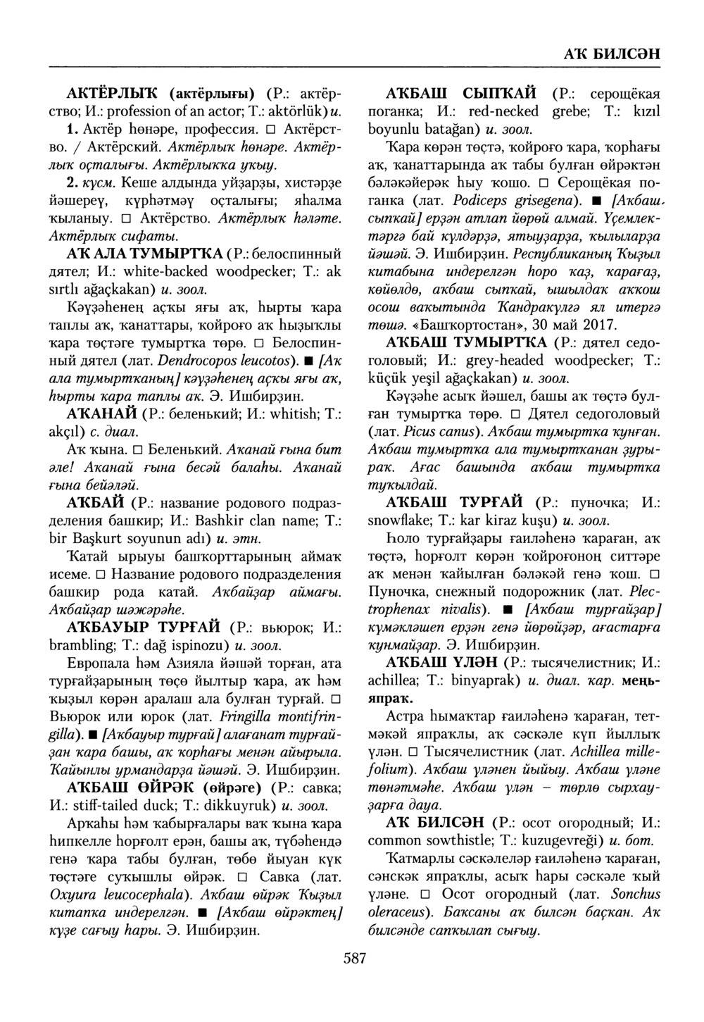 Башҡорт теленең академик һүҙлеге. Том X