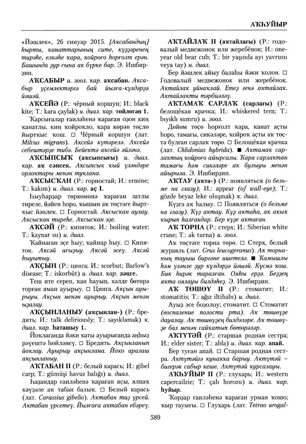 Башҡорт теленең академик һүҙлеге. Том X