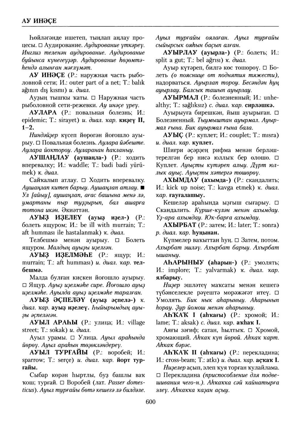 Башҡорт теленең академик һүҙлеге. Том X