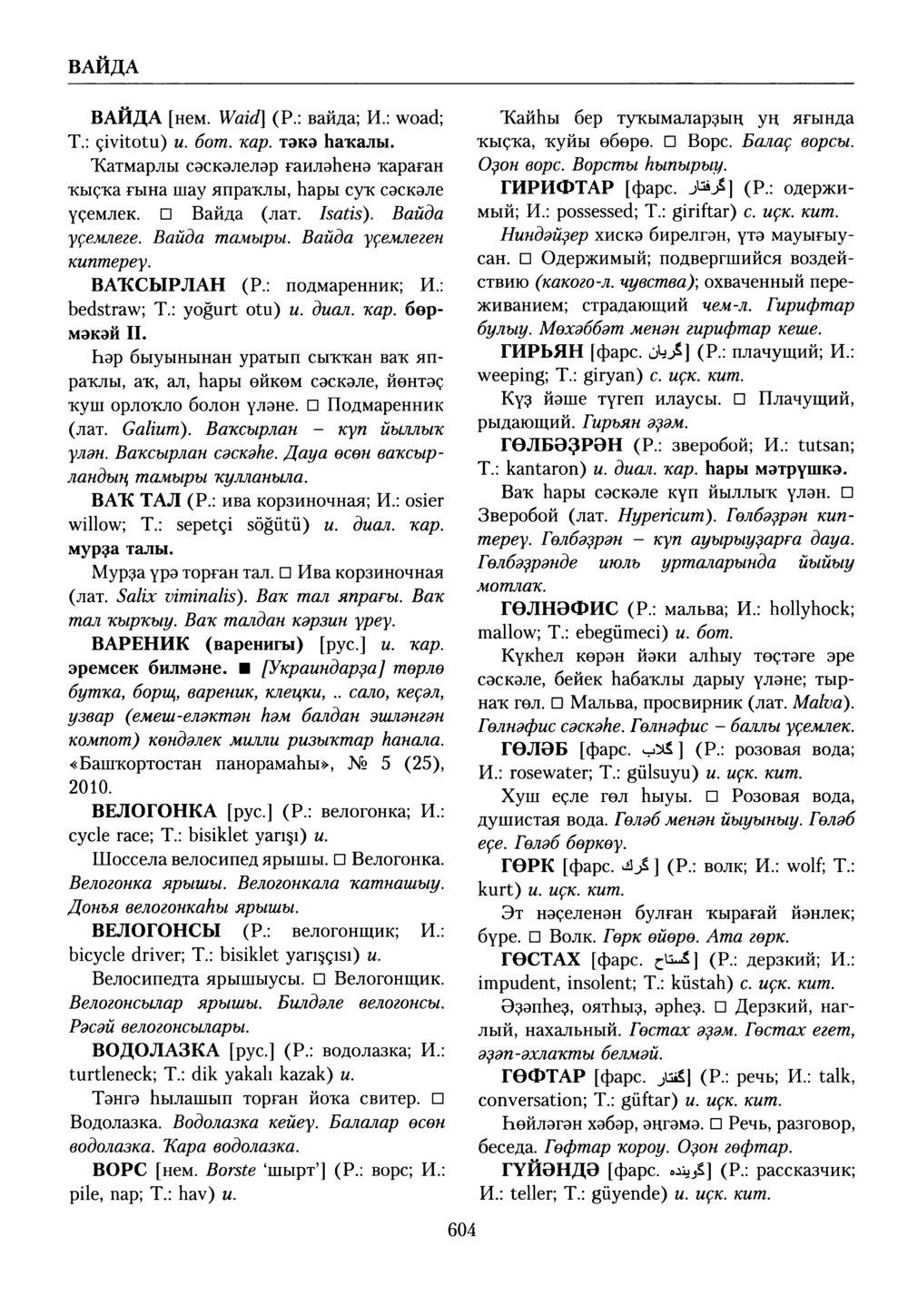 Башҡорт теленең академик һүҙлеге. Том X