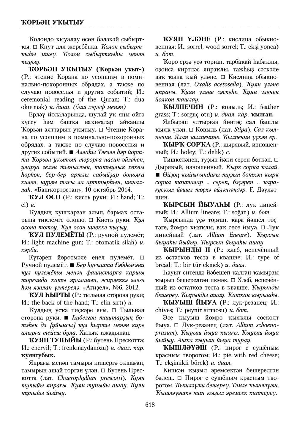 Башҡорт теленең академик һүҙлеге. Том X