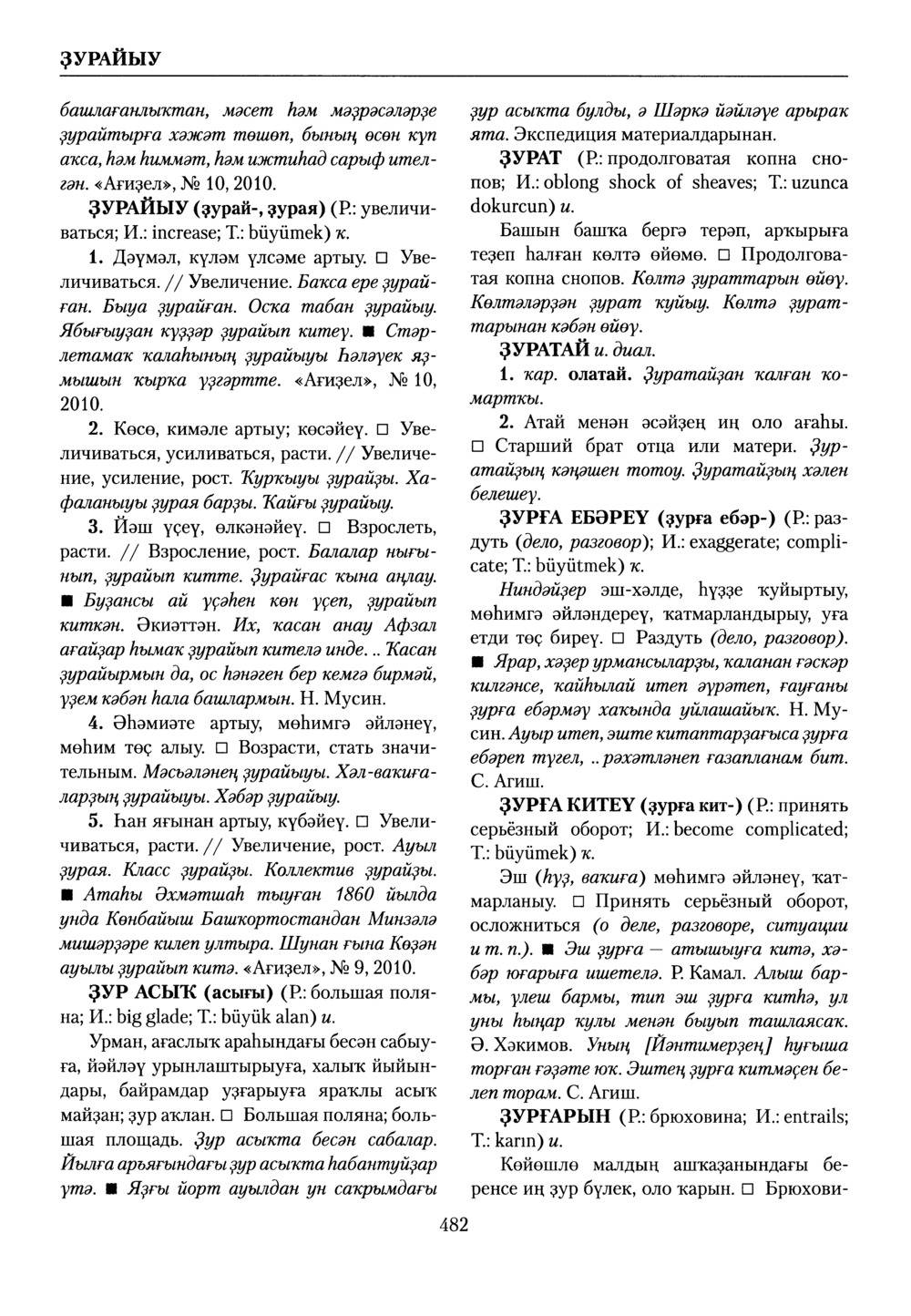 Башҡорт теленең академик һүҙлеге. Том III