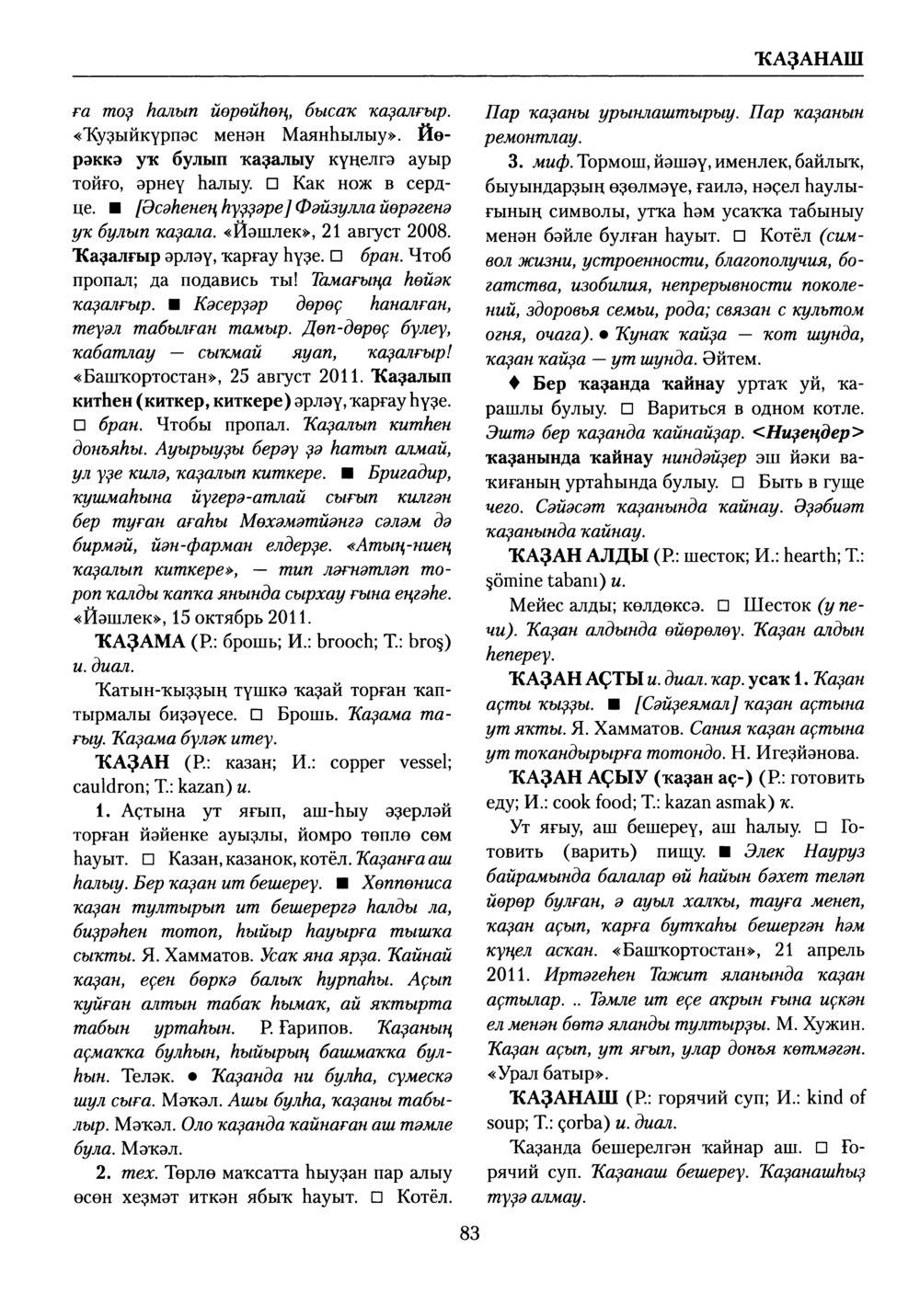 Башҡорт теленең академик һүҙлеге. Том V