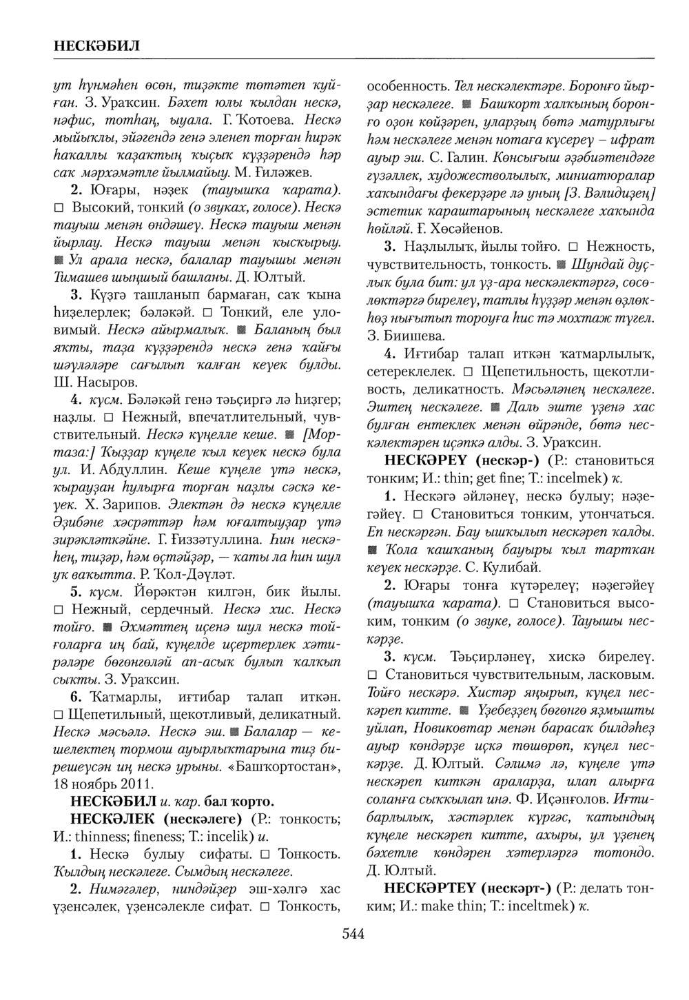 Башҡорт теленең академик һүҙлеге. Том VI