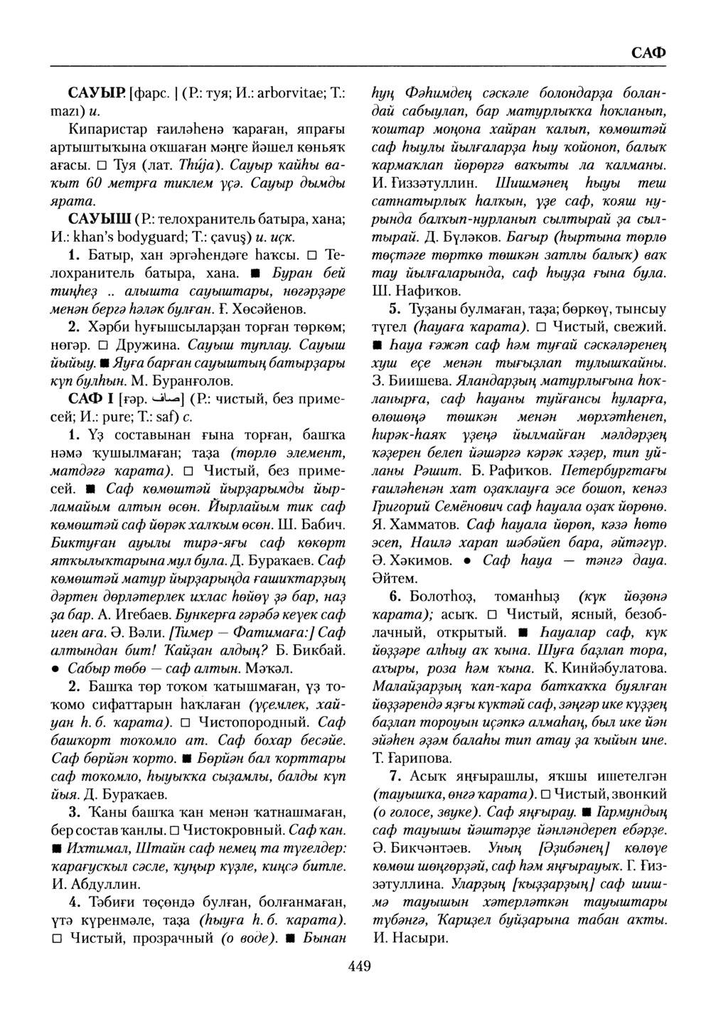 Башҡорт теленең академик һүҙлеге. Том VII