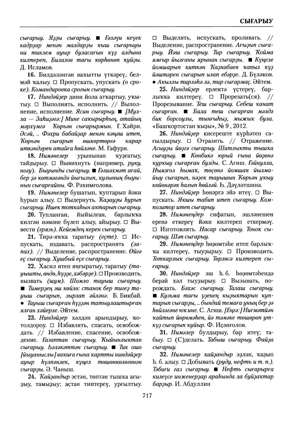 Башҡорт теленең академик һүҙлеге. Том VII