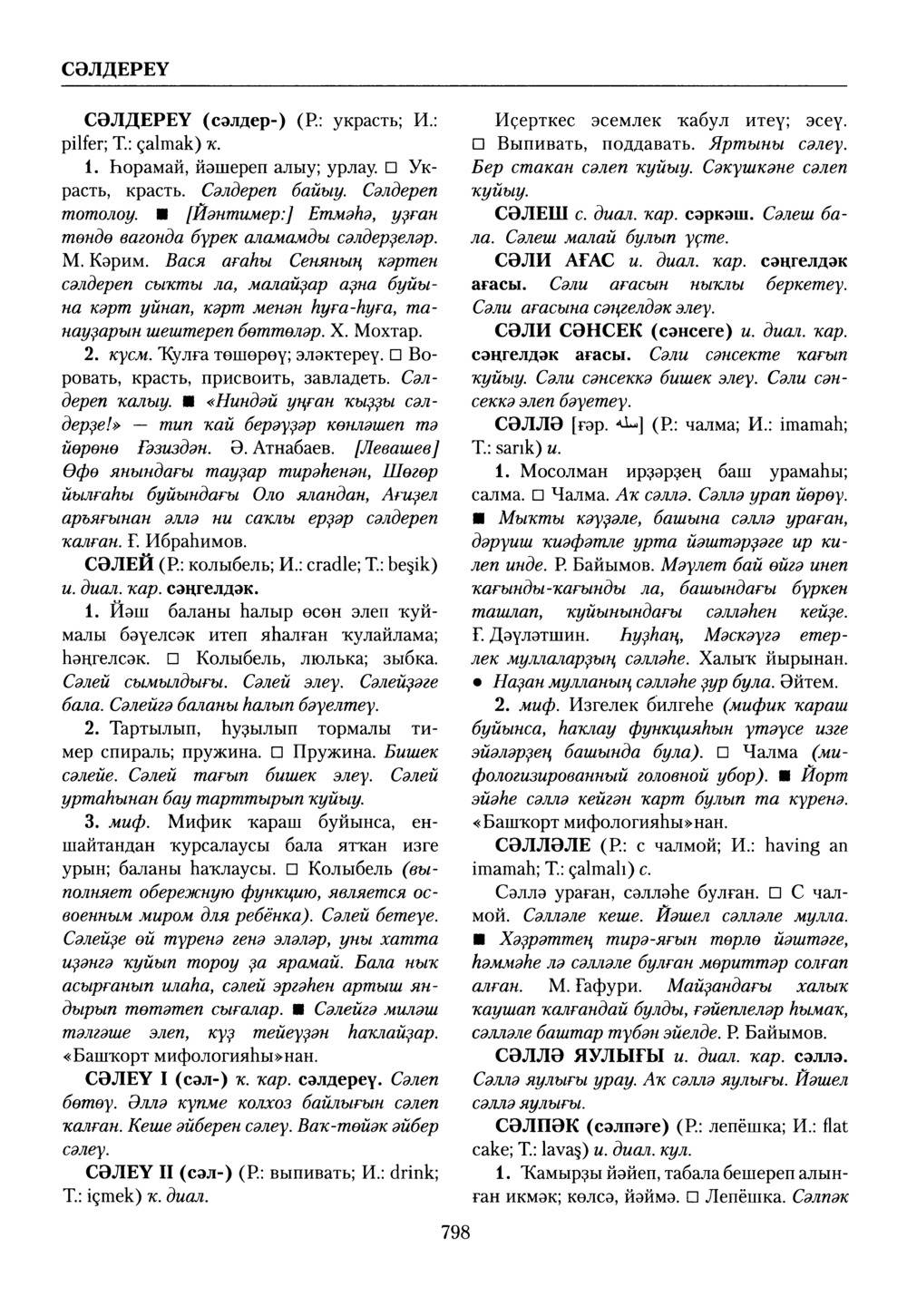 Башҡорт теленең академик һүҙлеге. Том VII