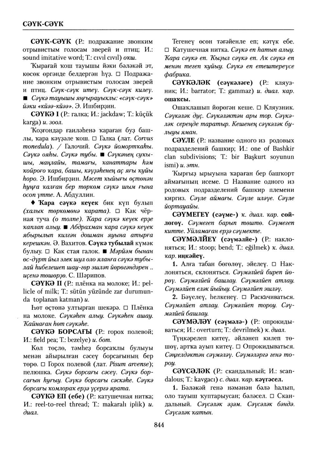 Башҡорт теленең академик һүҙлеге. Том VII
