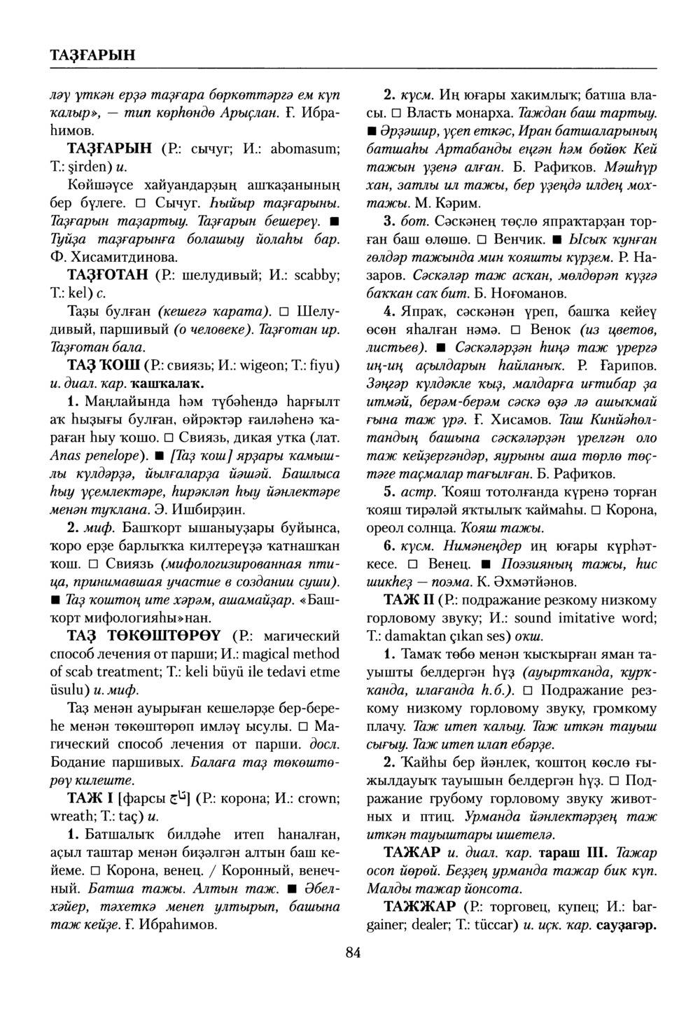Башҡорт теленең академик һүҙлеге. Том VIII