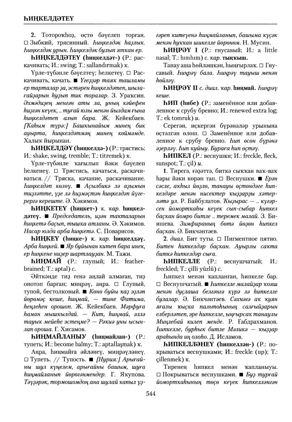 Башҡорт теленең академик һүҙлеге. Том IX