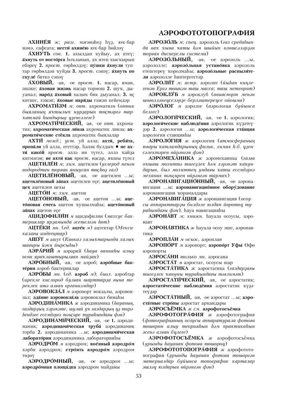Урыҫса-башҡортса һүҙлек, З. Ғ. Ураҡсин редакцияһында. I том