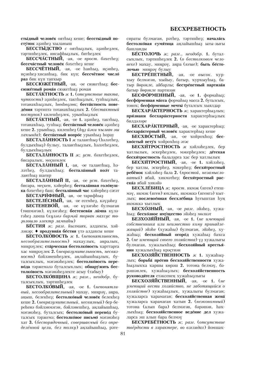 Урыҫса-башҡортса һүҙлек, З. Ғ. Ураҡсин редакцияһында. I том