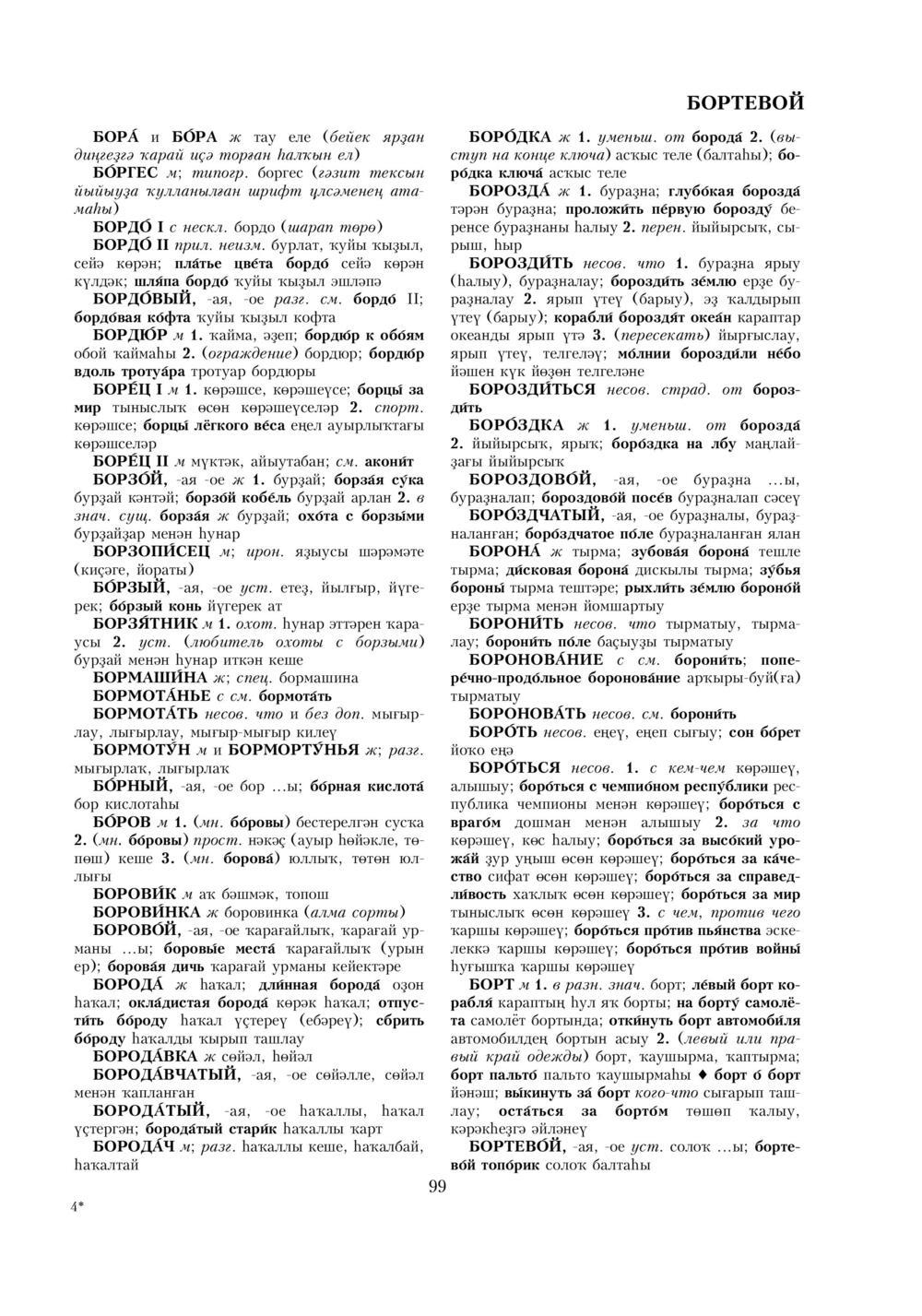 Урыҫса-башҡортса һүҙлек, З. Ғ. Ураҡсин редакцияһында. I том