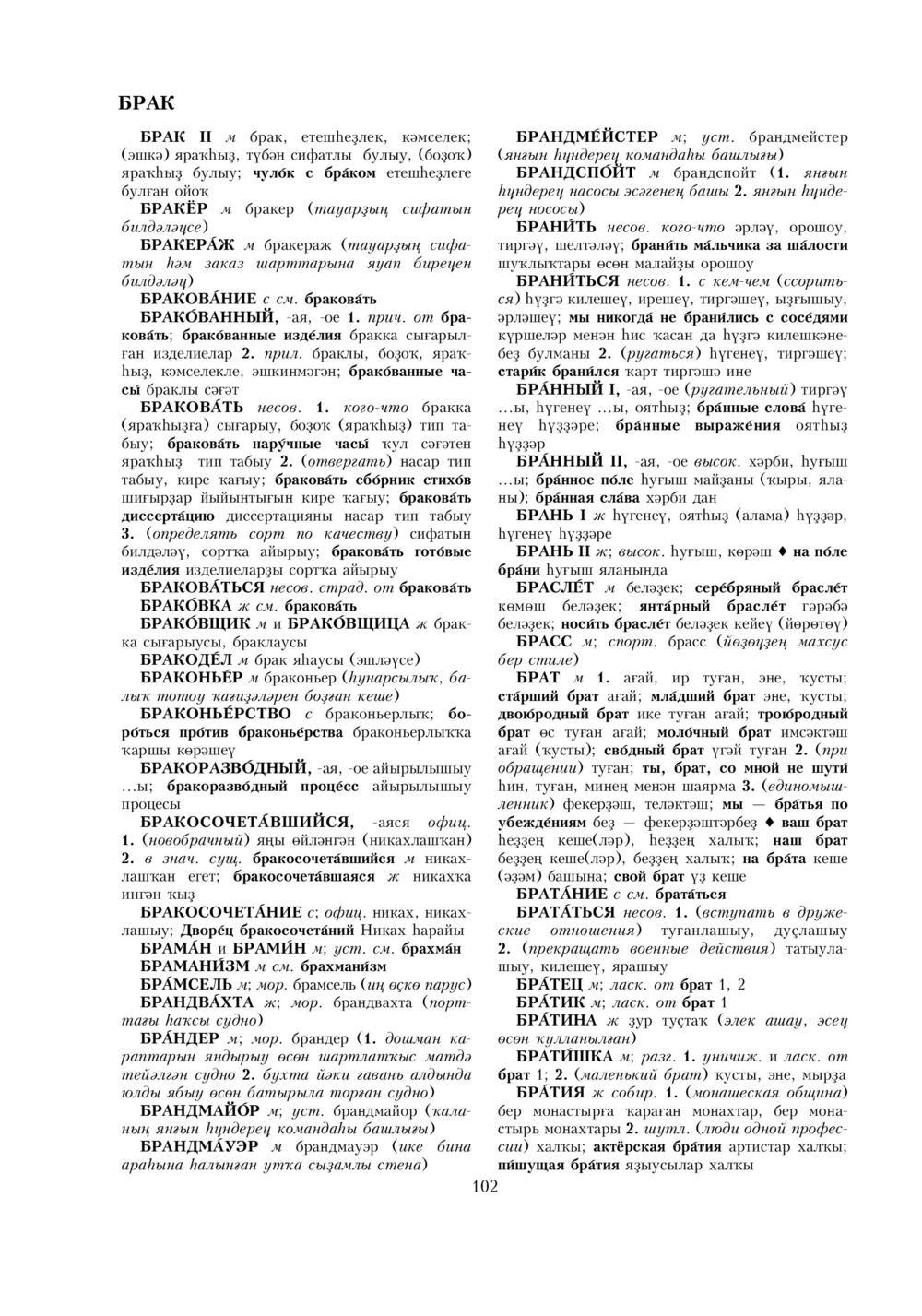 Урыҫса-башҡортса һүҙлек, З. Ғ. Ураҡсин редакцияһында. I том