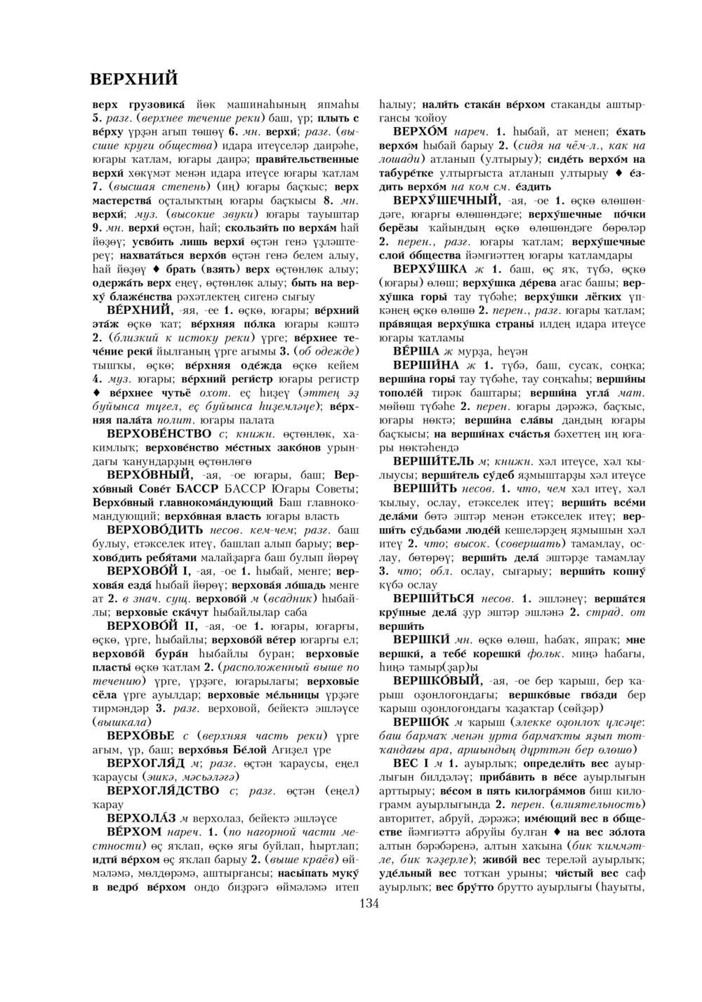 Урыҫса-башҡортса һүҙлек, З. Ғ. Ураҡсин редакцияһында. I том