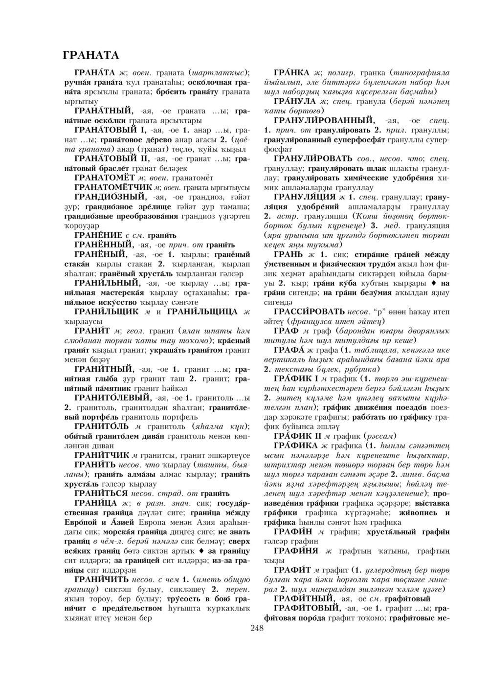 Урыҫса-башҡортса һүҙлек, З. Ғ. Ураҡсин редакцияһында. I том