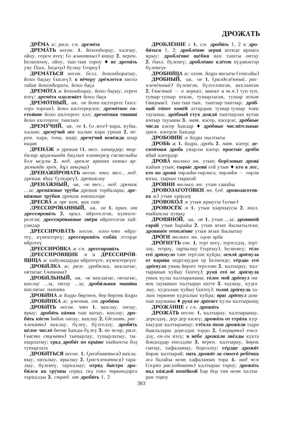 Урыҫса-башҡортса һүҙлек, З. Ғ. Ураҡсин редакцияһында. I том