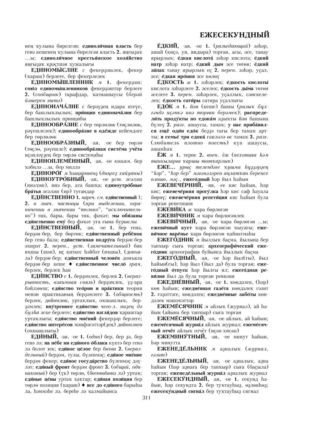Урыҫса-башҡортса һүҙлек, З. Ғ. Ураҡсин редакцияһында. I том