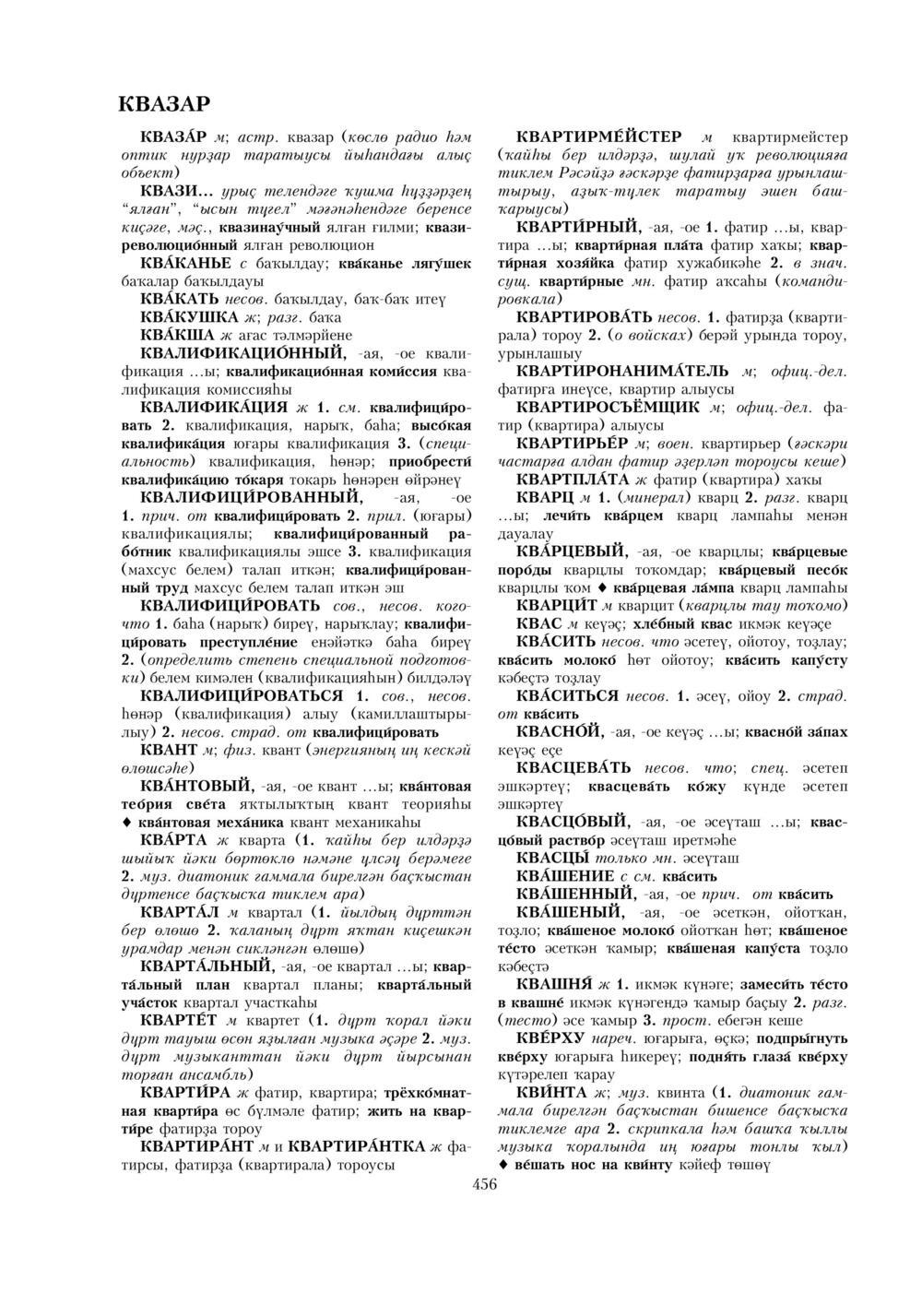Урыҫса-башҡортса һүҙлек, З. Ғ. Ураҡсин редакцияһында. I том