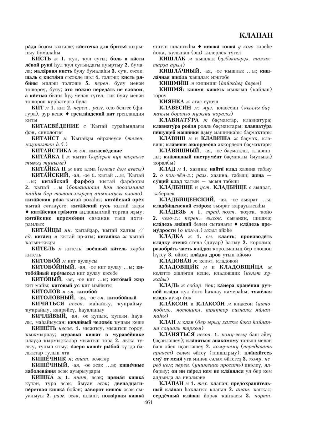 Урыҫса-башҡортса һүҙлек, З. Ғ. Ураҡсин редакцияһында. I том