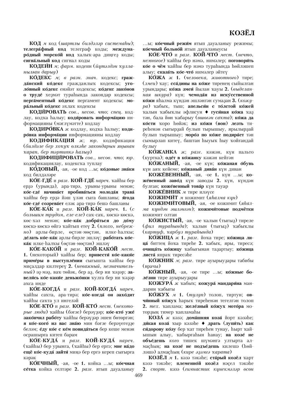 Урыҫса-башҡортса һүҙлек, З. Ғ. Ураҡсин редакцияһында. I том