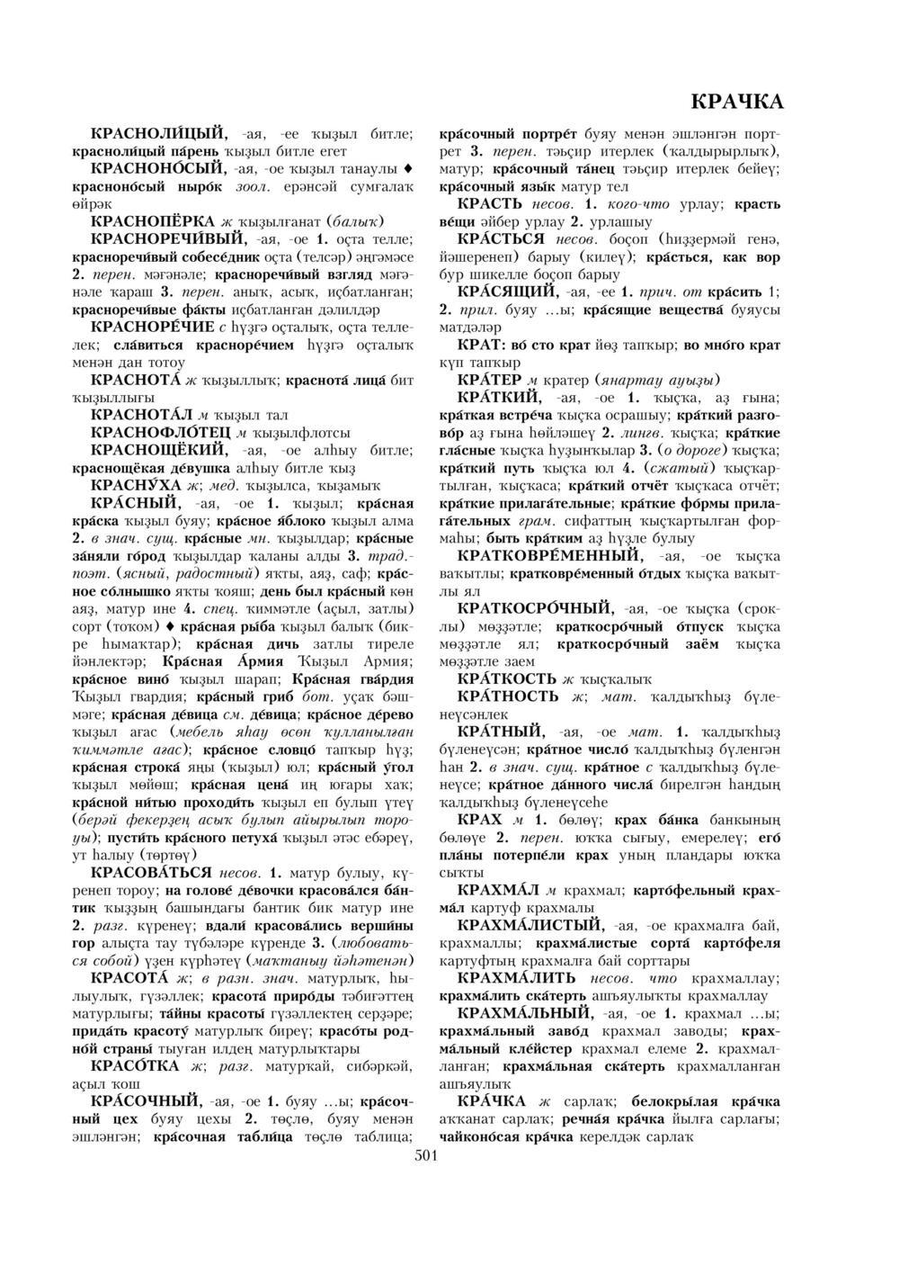 Урыҫса-башҡортса һүҙлек, З. Ғ. Ураҡсин редакцияһында. I том