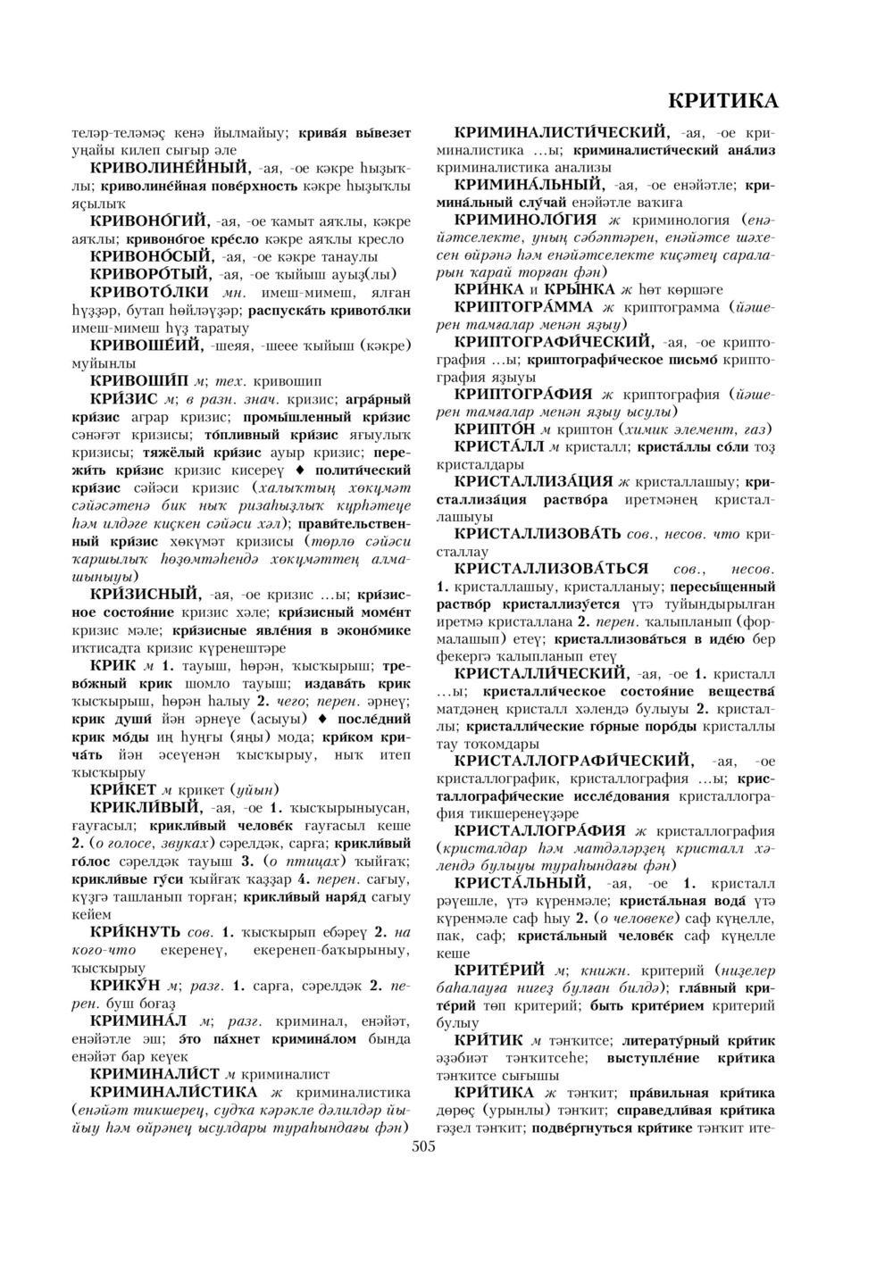 Урыҫса-башҡортса һүҙлек, З. Ғ. Ураҡсин редакцияһында. I том