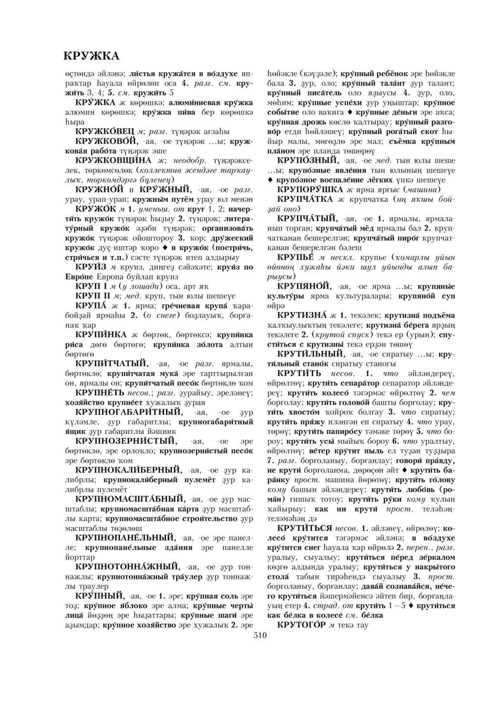 Урыҫса-башҡортса һүҙлек, З. Ғ. Ураҡсин редакцияһында. I том