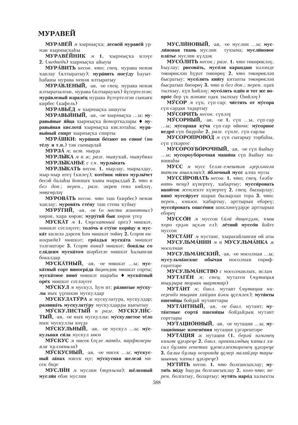 Урыҫса-башҡортса һүҙлек, З. Ғ. Ураҡсин редакцияһында. I том