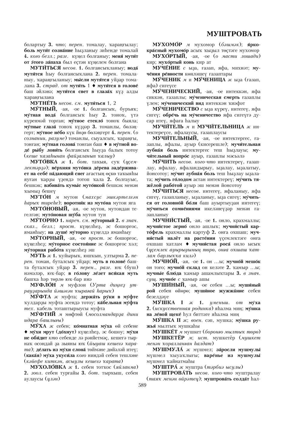 Урыҫса-башҡортса һүҙлек, З. Ғ. Ураҡсин редакцияһында. I том