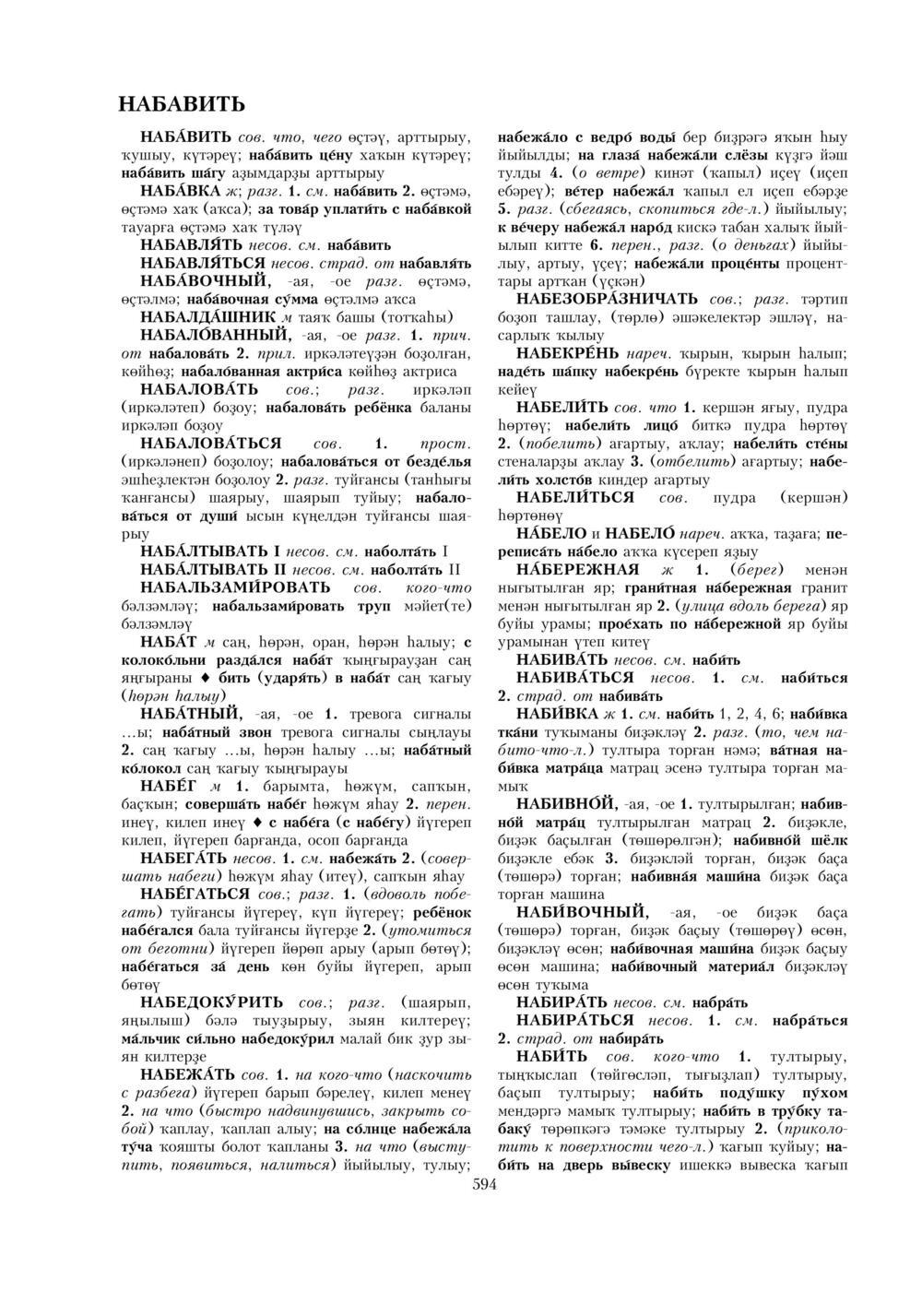 Урыҫса-башҡортса һүҙлек, З. Ғ. Ураҡсин редакцияһында. I том