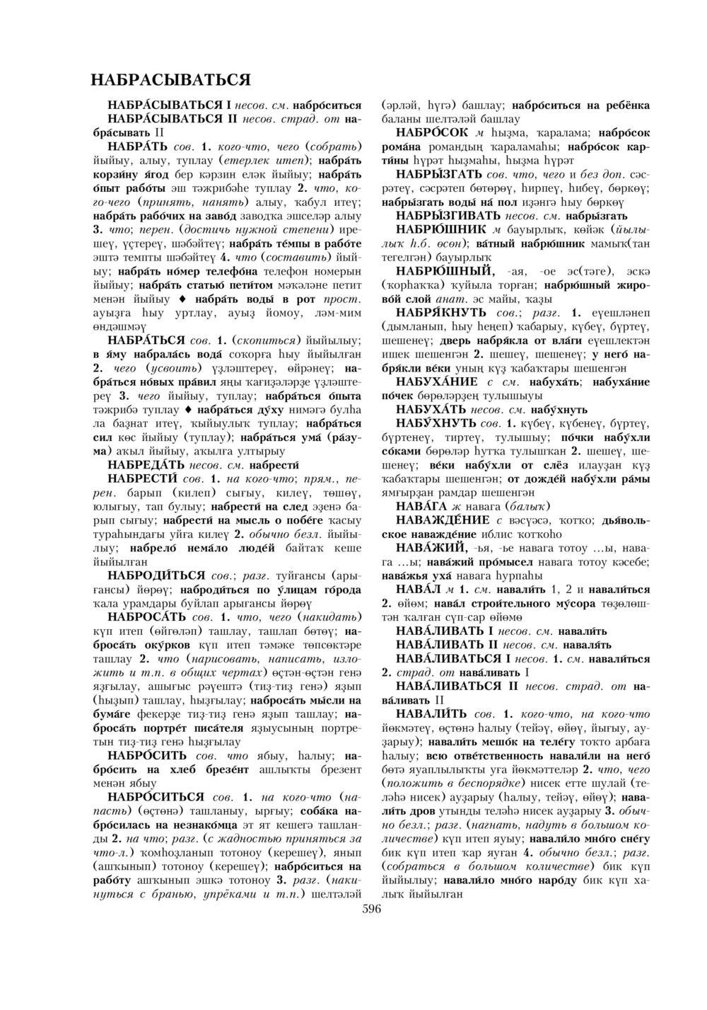 Урыҫса-башҡортса һүҙлек, З. Ғ. Ураҡсин редакцияһында. I том