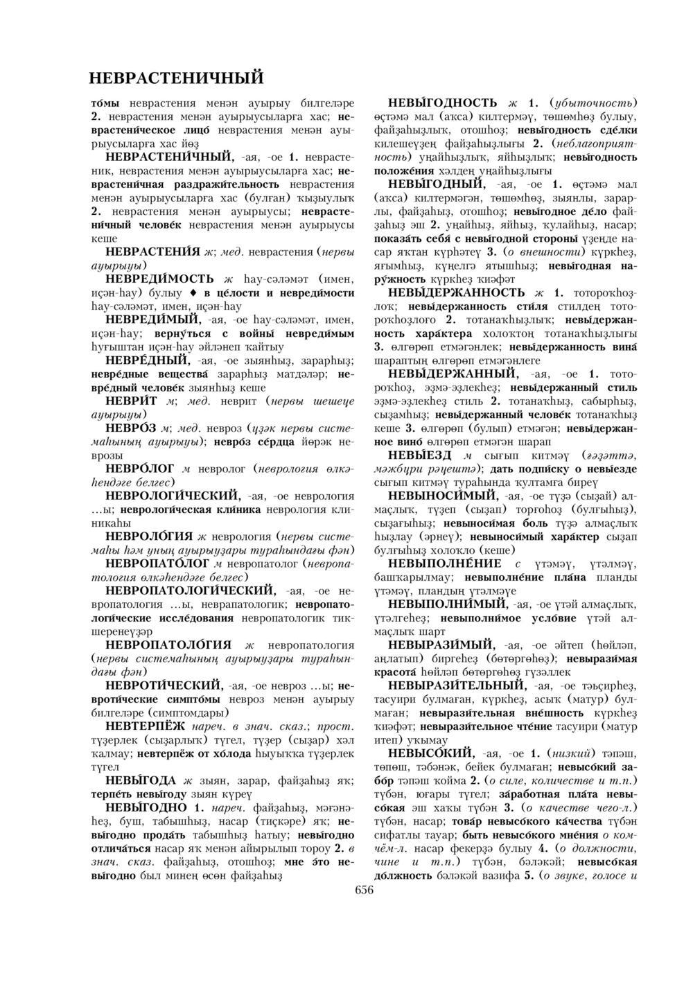 Урыҫса-башҡортса һүҙлек, З. Ғ. Ураҡсин редакцияһында. I том