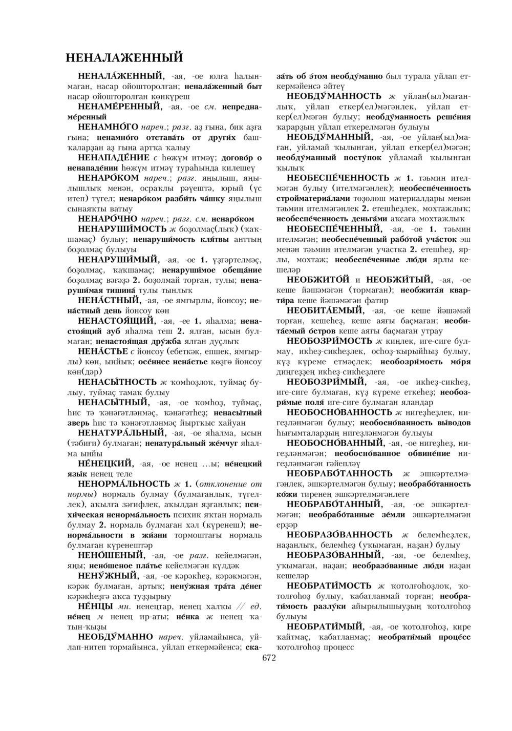 Урыҫса-башҡортса һүҙлек, З. Ғ. Ураҡсин редакцияһында. I том