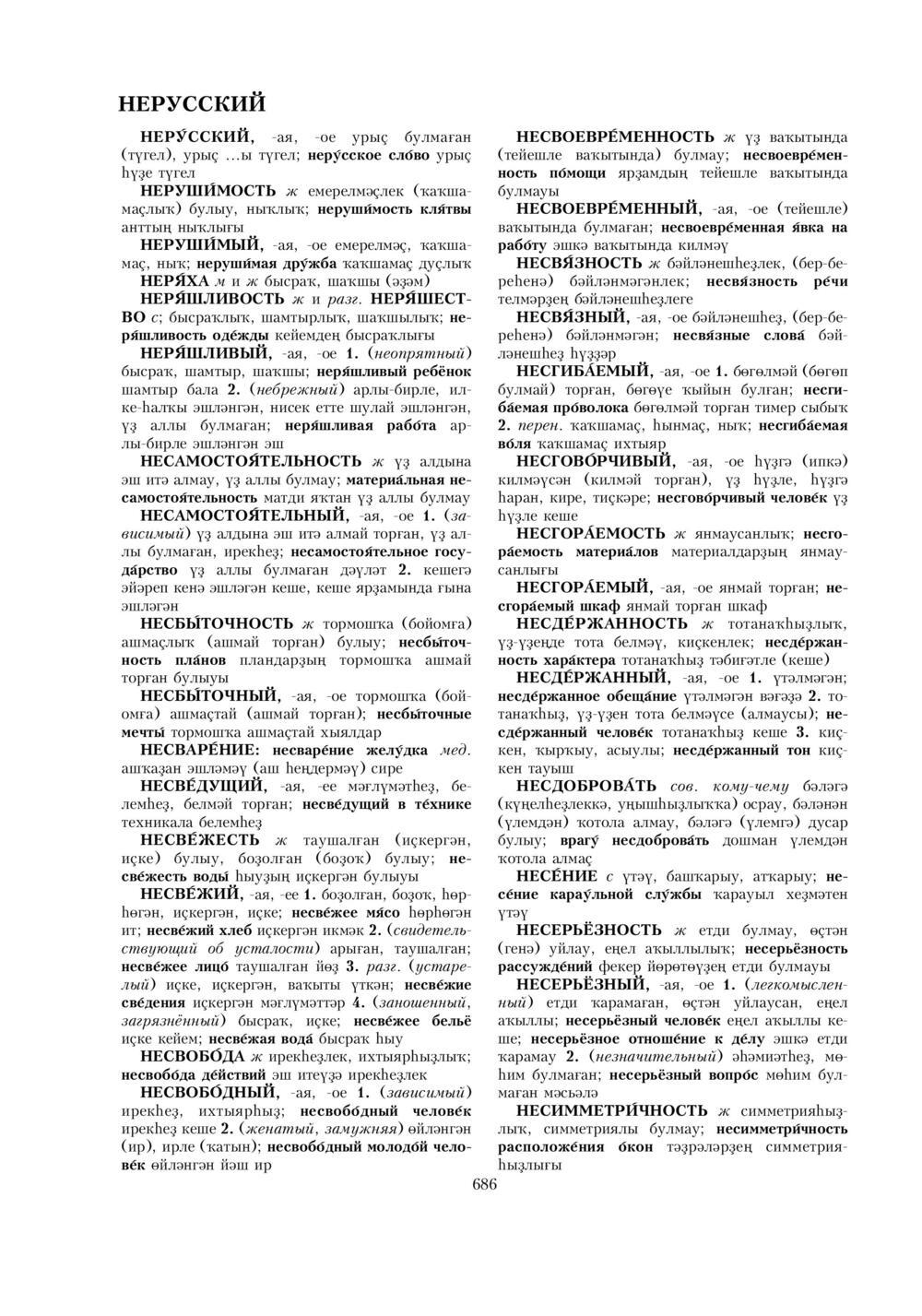 Урыҫса-башҡортса һүҙлек, З. Ғ. Ураҡсин редакцияһында. I том