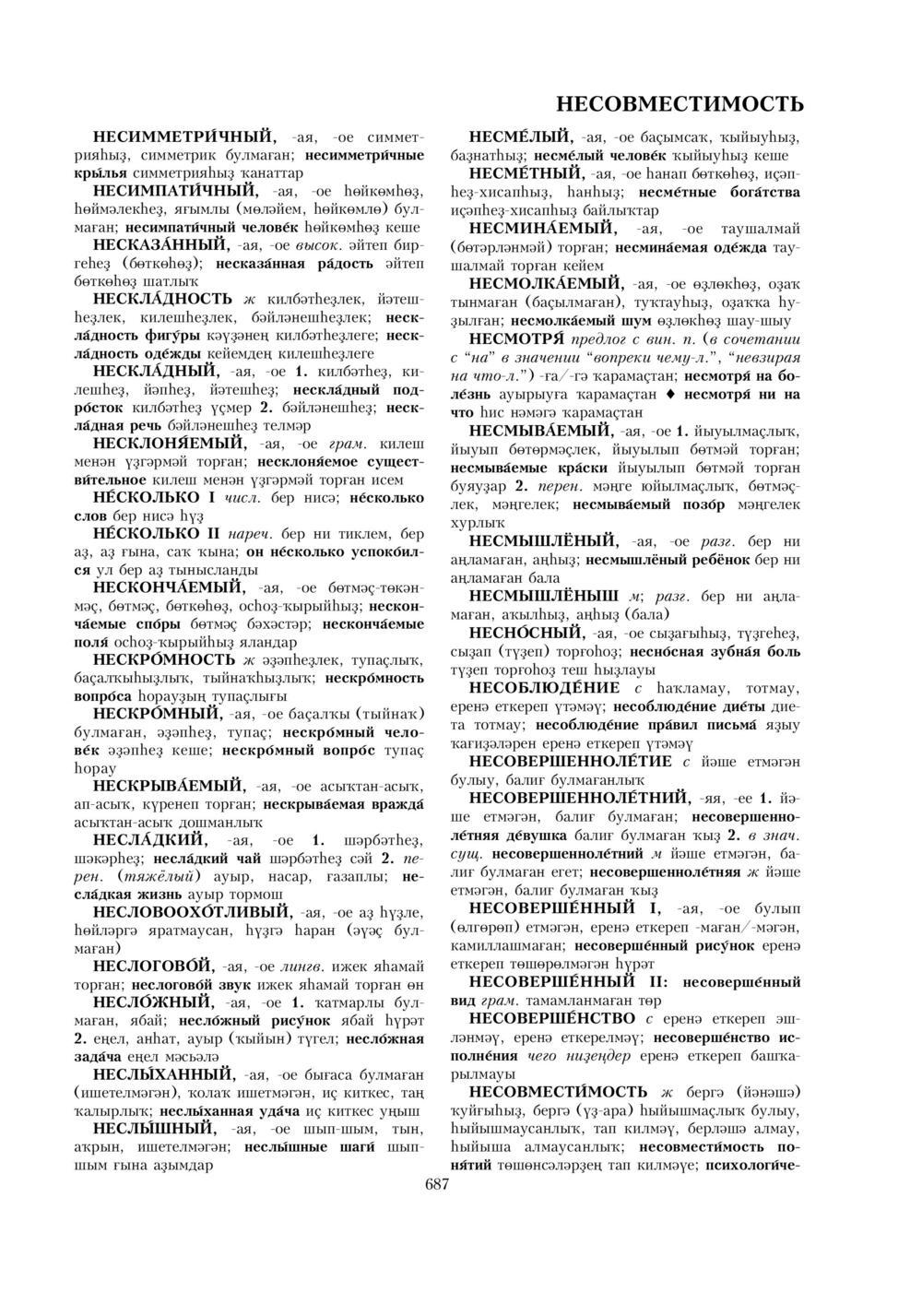 Урыҫса-башҡортса һүҙлек, З. Ғ. Ураҡсин редакцияһында. I том