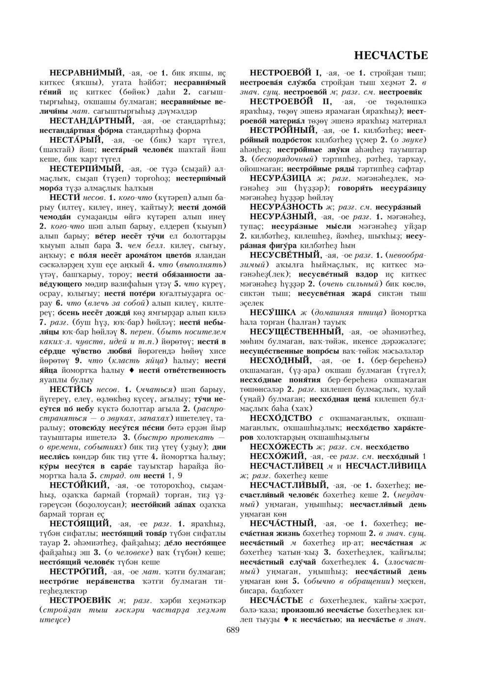 Урыҫса-башҡортса һүҙлек, З. Ғ. Ураҡсин редакцияһында. I том