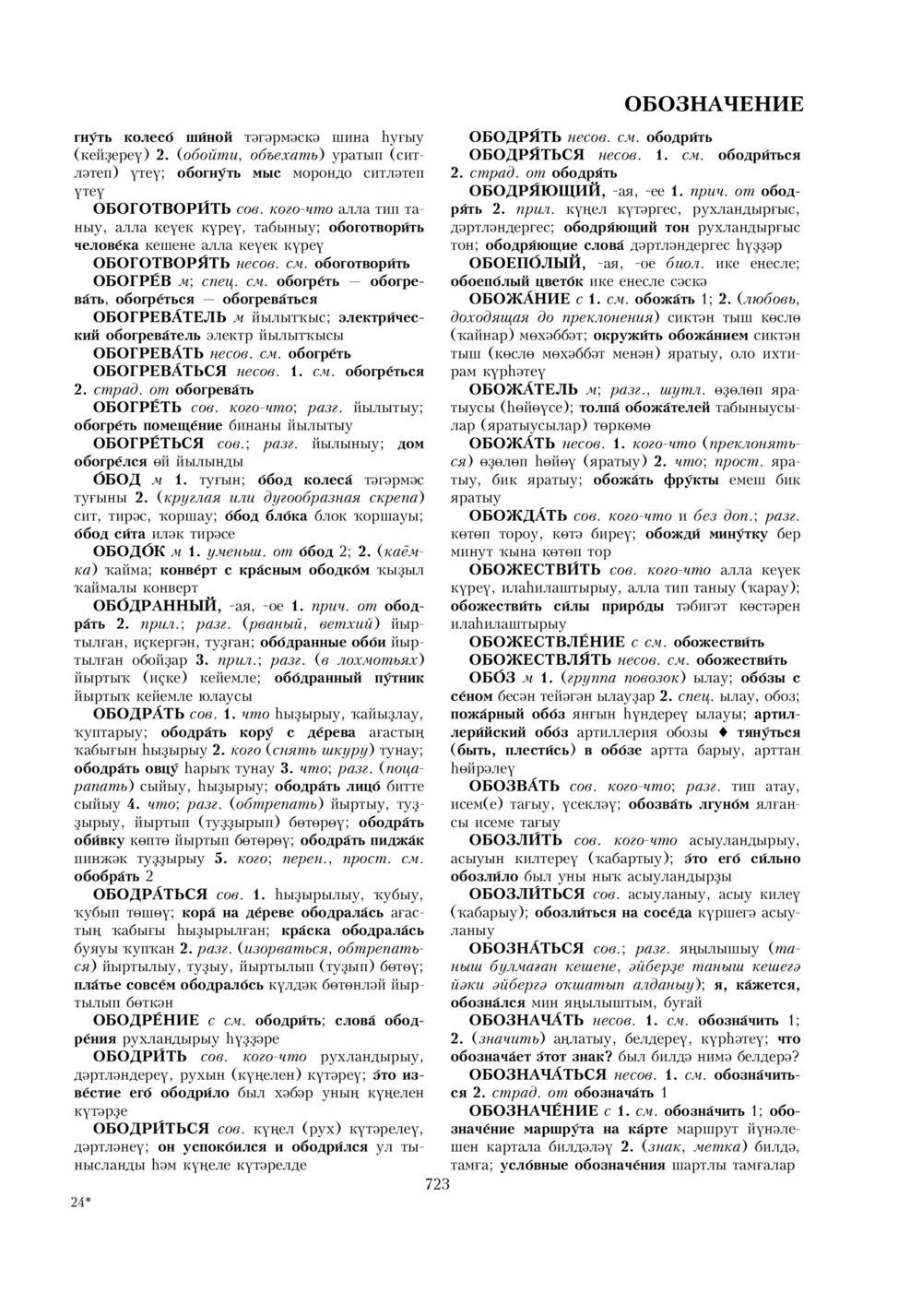 Урыҫса-башҡортса һүҙлек, З. Ғ. Ураҡсин редакцияһында. I том