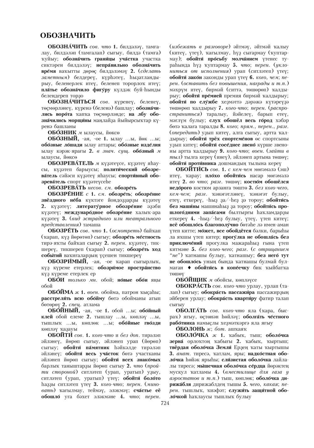 Урыҫса-башҡортса һүҙлек, З. Ғ. Ураҡсин редакцияһында. I том