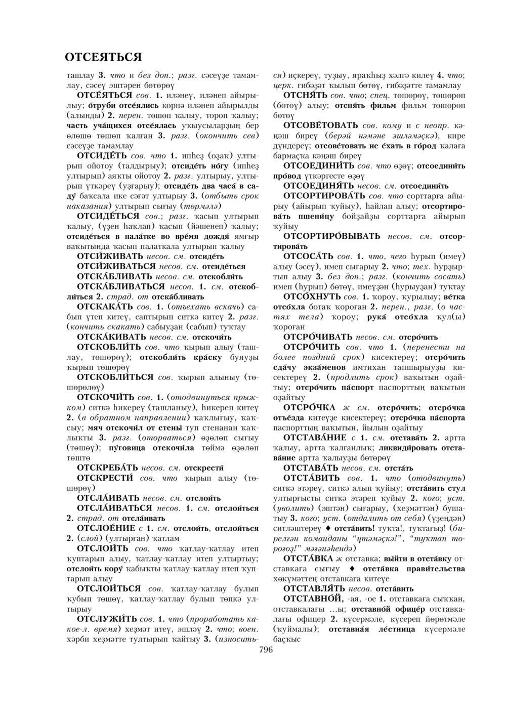 Урыҫса-башҡортса һүҙлек, З. Ғ. Ураҡсин редакцияһында. I том