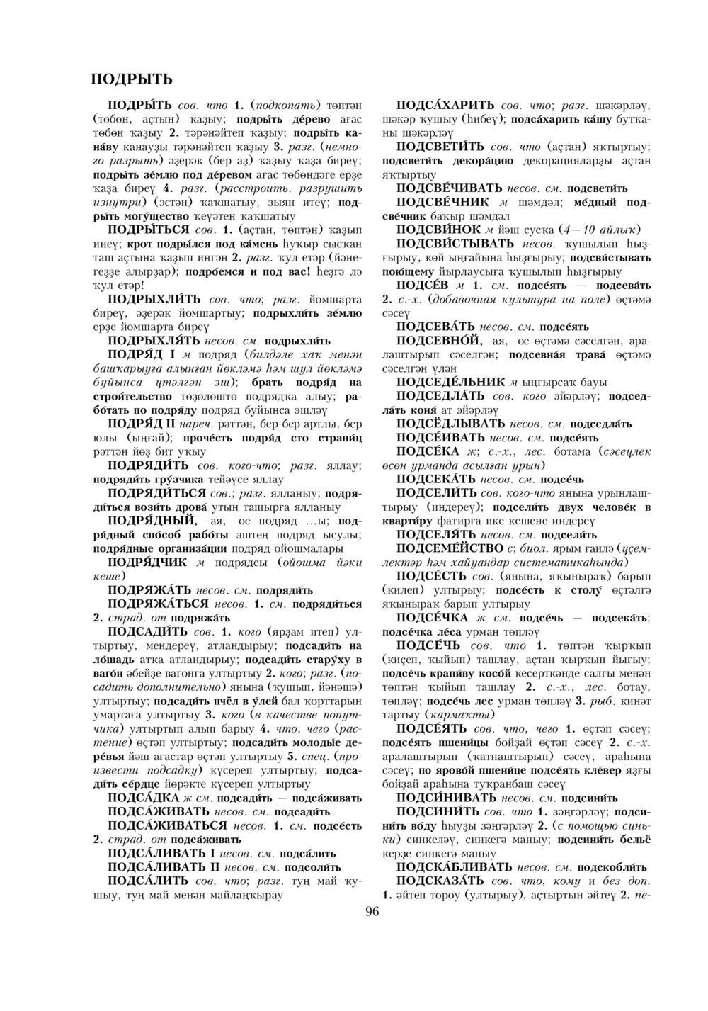 Урыҫса-башҡортса һүҙлек, З. Ғ. Ураҡсин редакцияһында. II том