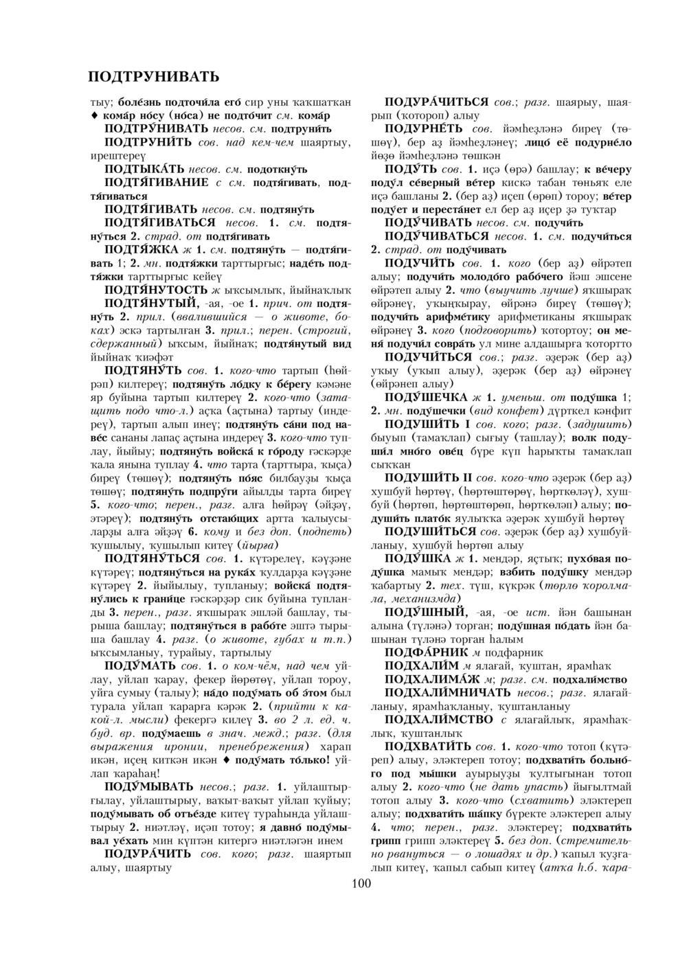 Урыҫса-башҡортса һүҙлек, З. Ғ. Ураҡсин редакцияһында. II том