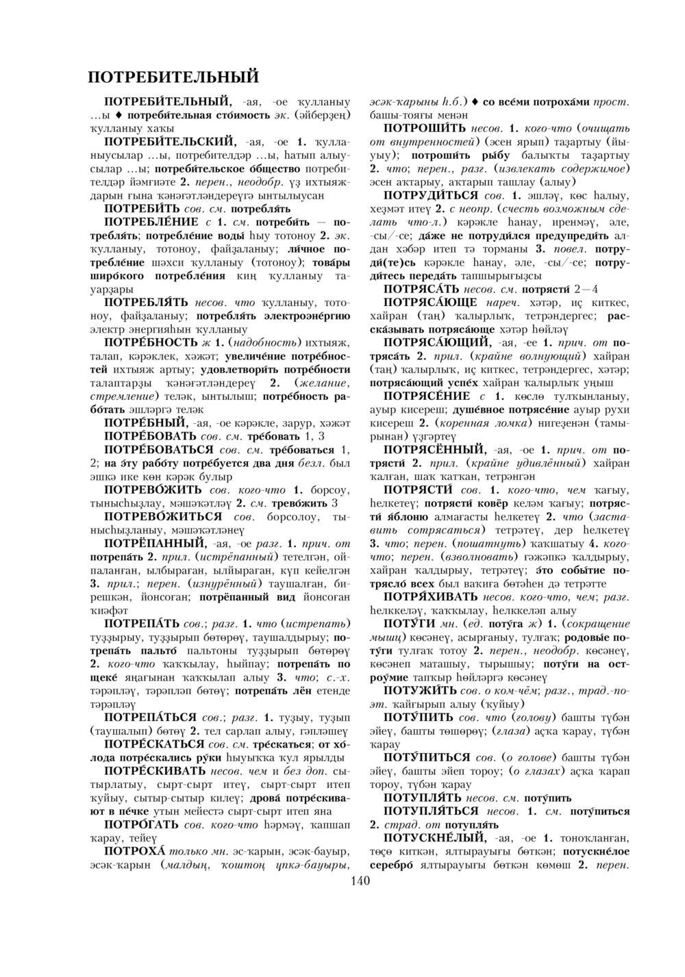 Урыҫса-башҡортса һүҙлек, З. Ғ. Ураҡсин редакцияһында. II том