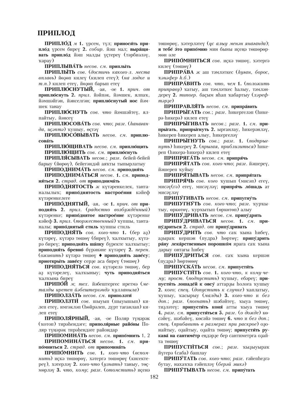 Урыҫса-башҡортса һүҙлек, З. Ғ. Ураҡсин редакцияһында. II том