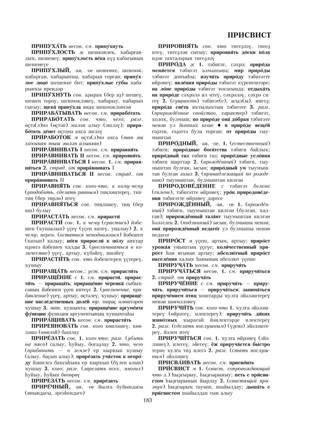 Урыҫса-башҡортса һүҙлек, З. Ғ. Ураҡсин редакцияһында. II том