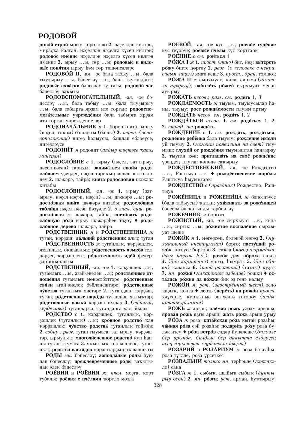 Урыҫса-башҡортса һүҙлек, З. Ғ. Ураҡсин редакцияһында. II том