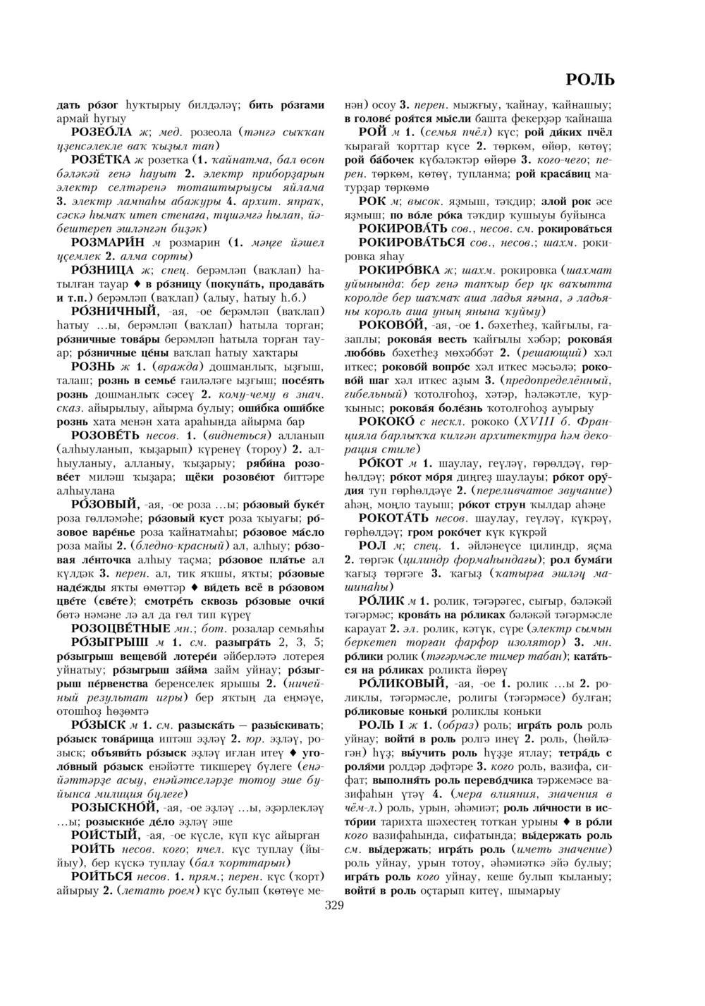 Урыҫса-башҡортса һүҙлек, З. Ғ. Ураҡсин редакцияһында. II том